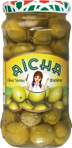 Olives vertes entières Aïcha